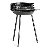 LANDMANN Holzkohle-Rundgrill | Mobiler Holzkohlegrill | Ideal für 2 bis 3 Personen geeignet |...