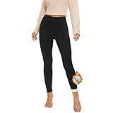 AMIYOYO Thermo Leggings Damen Gefüttert Leggings Fleece Thermohose Verdickte Plüsch Leggins...