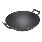 Jectse Gusseisen-Doppelohr-Rühr-Wok, Gleichmäßige Erwärmung für Konkaven Induktionsherd,...