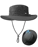 FURTALK Sonnenhut für Herren Damen Packable breiter Krempe Sommer UV-Schutz Angelhut UPF 50+...