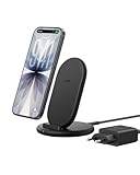 Belkin BoostCharge Wireless Charger 9W, Induktive Ladestation, Qi Ladegerät Geeignet für...