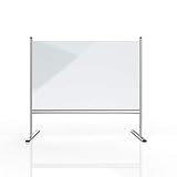 magnetoplan Hygienewand | BxHxT 1015x925x620mm | Trennwand Acrylglas mit Durchreiche | Spuckschutz...
