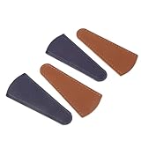 GALPADA 4 Stück Teiliges Leder Scherenschutz Langlebige Scherenhüllen mit Feiner Naht Sicherer...