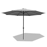 BMOT 350cm Alu Sonnenschirm Gartenschirm Terrassenschirm Marktschirm Ampelschirm Strandschirm...