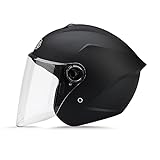 LIONCIANO Motorradhelm Mit Schutzbrille, Jethelm Roller-Helm Scooter-Helm Moped Mofa-Helm Chopper...