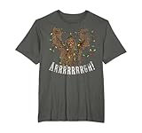 Star Wars Chewbacca Roar Christmas Lights Graphic T-Shirt T-Shirt