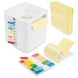 240 Pcs Z-notes weiß Desk Organizer mit 10m Notizrolle Z-notes Pro Abroller Super Sticky...