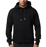 Smith & Solo Herren Kapuzenpullover – Sweatshirt Pullover Rundhals – Langarm – Slim – Fit...