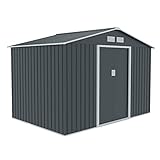 HATTORO S200 XXL Metall Gerätehaus 277x191x192cm Geräteschuppen Garten Schuppen Gartenhaus...