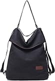 Travistar Damen Canvas Schultertasche Rucksack Groß Handtasche Vintage Damen umhängetasche Anti...