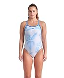 Arena Damen Performance Women's Frozen Leaves Lightdrop Back Athletic One Piece Swimsuit Badeanzug,...