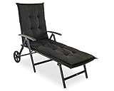 sunnypillow Liegenauflage 190 x 60 - Auflage Sonnenliege Polster für Gartenliege extra dick 9cm -...