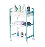 Friseur-Trolley – 3-stöckiger Rollwagen für Schönheitssalon mit Schublade und Rädern zur...