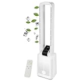 Turmventilator sehr leise Ventilator DC Motor Fernbedienung Oszillierend LED-Display 3 Modi 12...