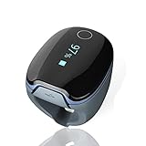 Wellue Bluetooth Pulsoximeter Finger, O2 und Herzfrequenz Tracker, Schlaf-Sauerstoffmonitor, Tragbar...