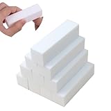 SGERUFZ 10 Pcs Weißer Nagelfeile Schleifblock Polierblock der neuen Generation mit 4 Feil- und...