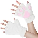 Sibba Cat Paws Handschuhe Fingerless 2 Pcs Bear Furry Paw Hand Handschuhe Cute Paw Gear Cosplay...