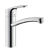 hansgrohe Focus M41 - Küchenarmatur, 1 Stahlart, Wasserhahn Küche mit Auslaufhöhe 160 mm,...