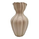 Nordic Naturvase, Vase aus Keramik, Blumenvase, Tulpenvase, Deko Wohnzimmer, Kürbisvase, Vase mit...