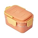 SageFurned Brotdose in Rettichform, Edelstahl, Familiensnahrungsbehälter mit Griff und Utensilien,...