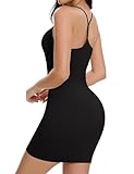 MISS MOLY Miederkleid für Damen Nahtlose Shapewear Kleid Sexy Unterkleid Damen Shaping Full Slips...
