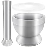 Xpieoyrm Mörser mit Stößel Set, Lebensmittelecht Pestle and Mortar 304 Stainless Steel Mit...
