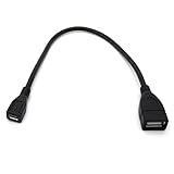 Mllepjdh USB 2.0-Verlängerungskabel USB 2.0-Buchse Auf Micro USB Buchse Extender Konverter...