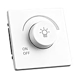 Dimmer, Lichtschalter für LED Lampen, 220V-250V, 80 * 80 * 40mm Universeller 1 Fach 1 Weg Unterputz...