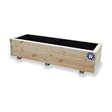 Alfalux Blumenkasten Pflanzkasten Aus Holz Pflanzkübel Balkonkasten Pflanzgefäß Garten Balkon...