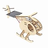 Solar-Holzflugzeug Bausatz, Solarenergie Hölzerne Sammlung 3D Puzzle Modell Kit, Baukasten...