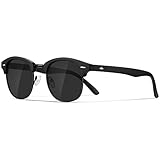 Occhsouo Polarisierte-Halbrahmen-Sonnenbrille-Unisex-Sonnenbrille-Herren-Damen Klassische Retro...