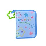Erinnerungsalbum für Babys zum ersten Jahr, Fotobuch, Stoffeinband, mit sternförmigen Beißringen...