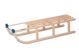 Spetebo COLINT Holzschlitten Davos - 110 cm - Holz Rodelschlitten TÜV geprüft - klassischer...