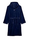 Playshoes Unisex Kinder Fleece-Bademantel Morgenmantel, marine, 170/176