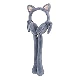 Niedliche Ohrenschützer, bequem, leicht, Plüsch, mit beweglichen Kaninchenohren,...