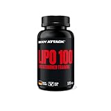 Body Attack Sports Nutrition LIPO 100, 120 Caps, mit Lipocholine, 200 mg Koffein aus pflanzlichen...