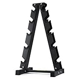 PhysKcal 5-Tier Kurzhantel Rack,Hantelablage für Kurzhanteln, Strapazierfähiger Stah, 250kg...