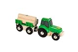 BRIO 33799 Traktor mit Holz-Anhänger