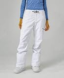 Roxy Damen Standard Tailored Waterproof Skihose, Bright White