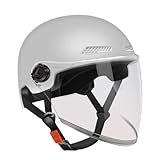 Halbhelm - Motorradhelme | Sonnenschutz Für Offenes Gesicht, Retro-Schnellverschluss-Design |...