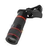 Teleobjektiv 20X, Telezoom Objektiv Long Focus Objektiv Handyobjektiv Kameraobjektiv mit Handyclip...