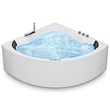 AQUADE Whirlpool Badewanne - Eckbadewanne 140x140 cm - Unikales Whirlpool-Erlebnis nach Ihren...