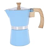 YUEHISY Kaffeekanne für den Herd, 300-ml-Kaffeemaschine für den Herd aus Aluminiumlegierung,...