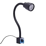 Maschinenlampe mit Magnetfuß, LED Werkzeug Drehmaschine Lampe 5W Flexibles Schwanenhals Licht mit...