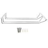 Lylithuif Weinglasregal, Edelstahl, zweireihig, Hängeregalhalter für Bar, Zuhause, Küche, 35 cm,...