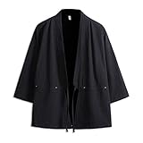 Seidarise Herren Kimono Traditionelle Japanische Kleidung Männliche Strickjacke Noragi Jacke Yukata...