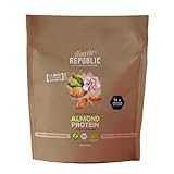 HARVEST REPUBLIC Bio Mandelprotein Protein Pulver Natur 750 g | Veganes Proteinpulver aus...