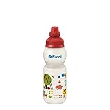 Fizzii Kinder- und Freizeittrinkflasche 330 ml (auslaufsicher bei Kohlensäure, schadstofffrei,...