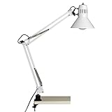 BRILLIANT Lampe Hobby Schreibtischklemmleuchte weiß | 1x A60, E27, 40W, geeignet für Normallampen...