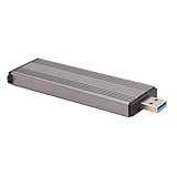 2 Port M.2 NvmeSSD-Gehäuse, USB 3.2 Gen 2 10 Gbit/s, Adapter aus Aluminiumlegierung mit 2 TB...